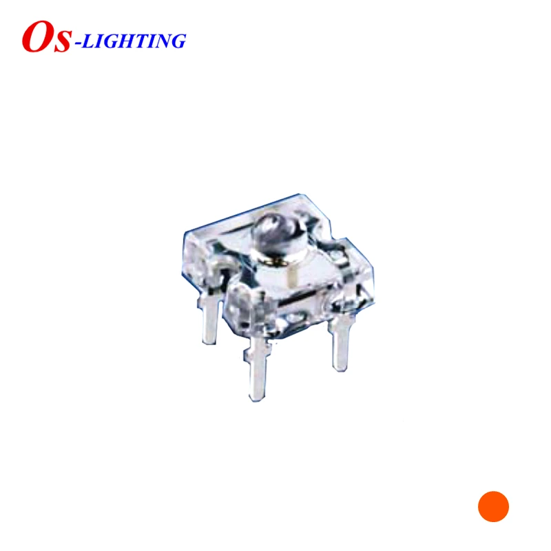 10PCS LA S35F RED 3MM Piranha DIP LED 4PIN  Angle: 70  LAS35F Close To Red Light