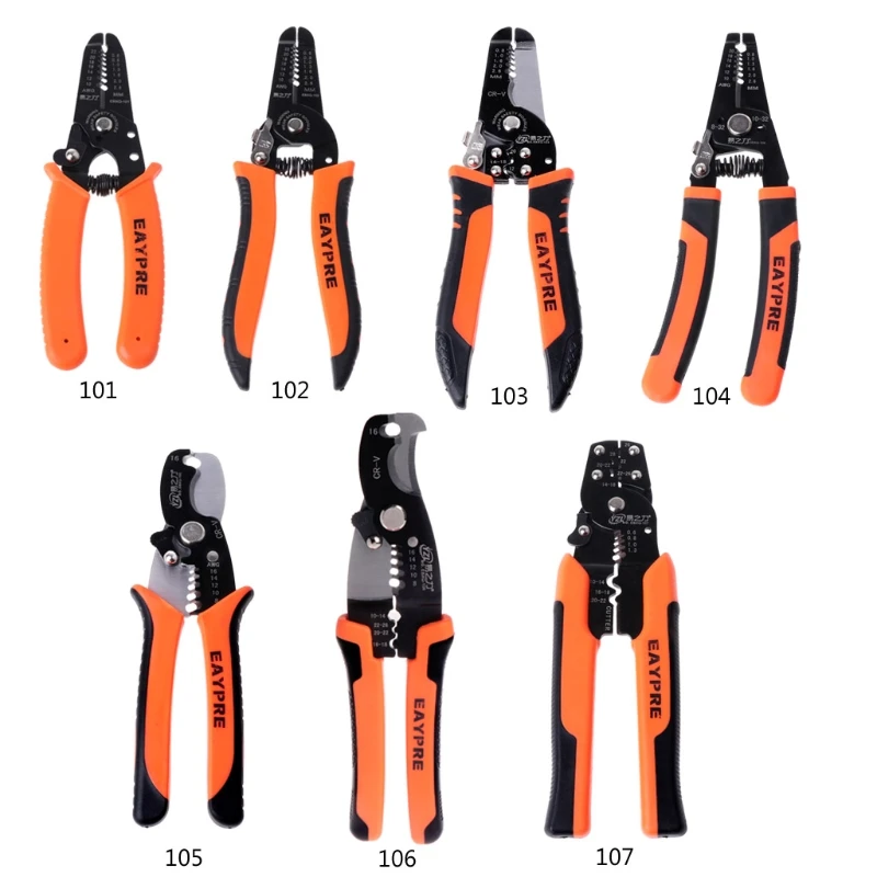 Multifunctional Cable Wire Stripper Cutter Crimper Cutting Pliers Handle Tools