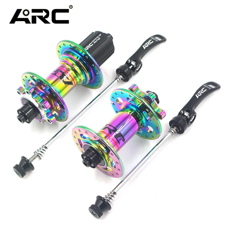 ARC Rainbow hub MTB mountain bike hub NBK bearing bicycle hub 32H for 8 9 10 11 speed 100 135 142mm Front & Rear disc hub