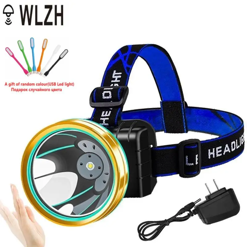 

Headlamp Portable Super Bright Flashlight Bicycle Flashlight USB Rechargeable Camping Headlamp Rotatable Fishing Headlamp