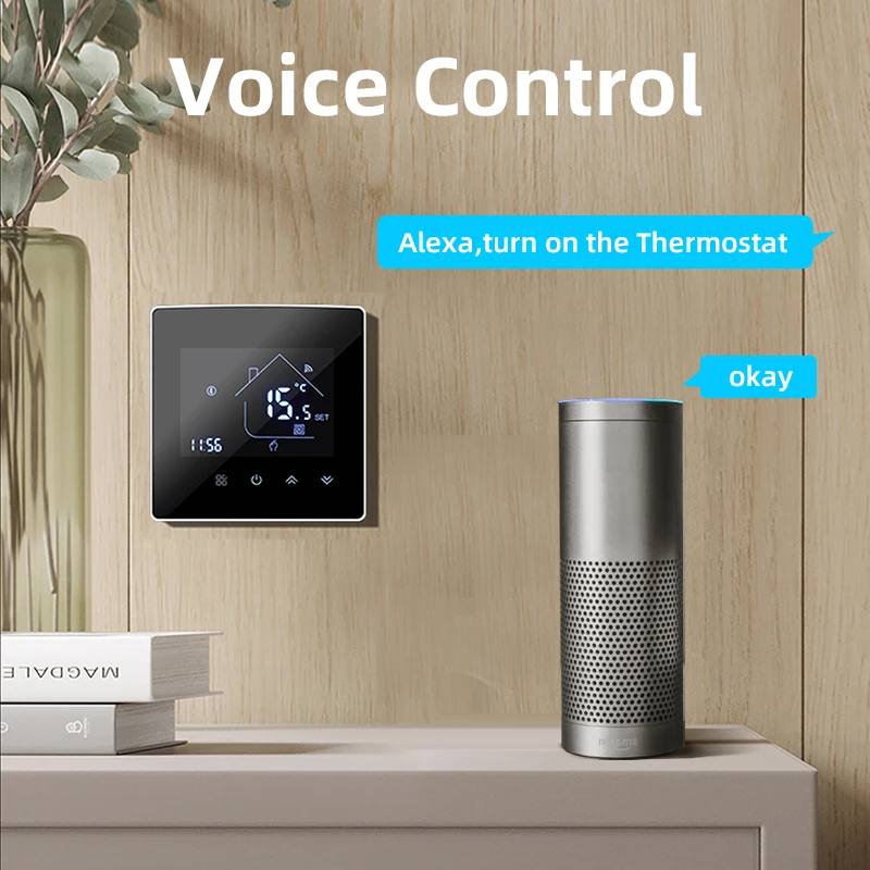 AllbeAI Tuya termostato WiFi, riscaldamento elettrico a pavimento/acqua/regolatore di temperatura caldaia a Gas per Google Home Alexa