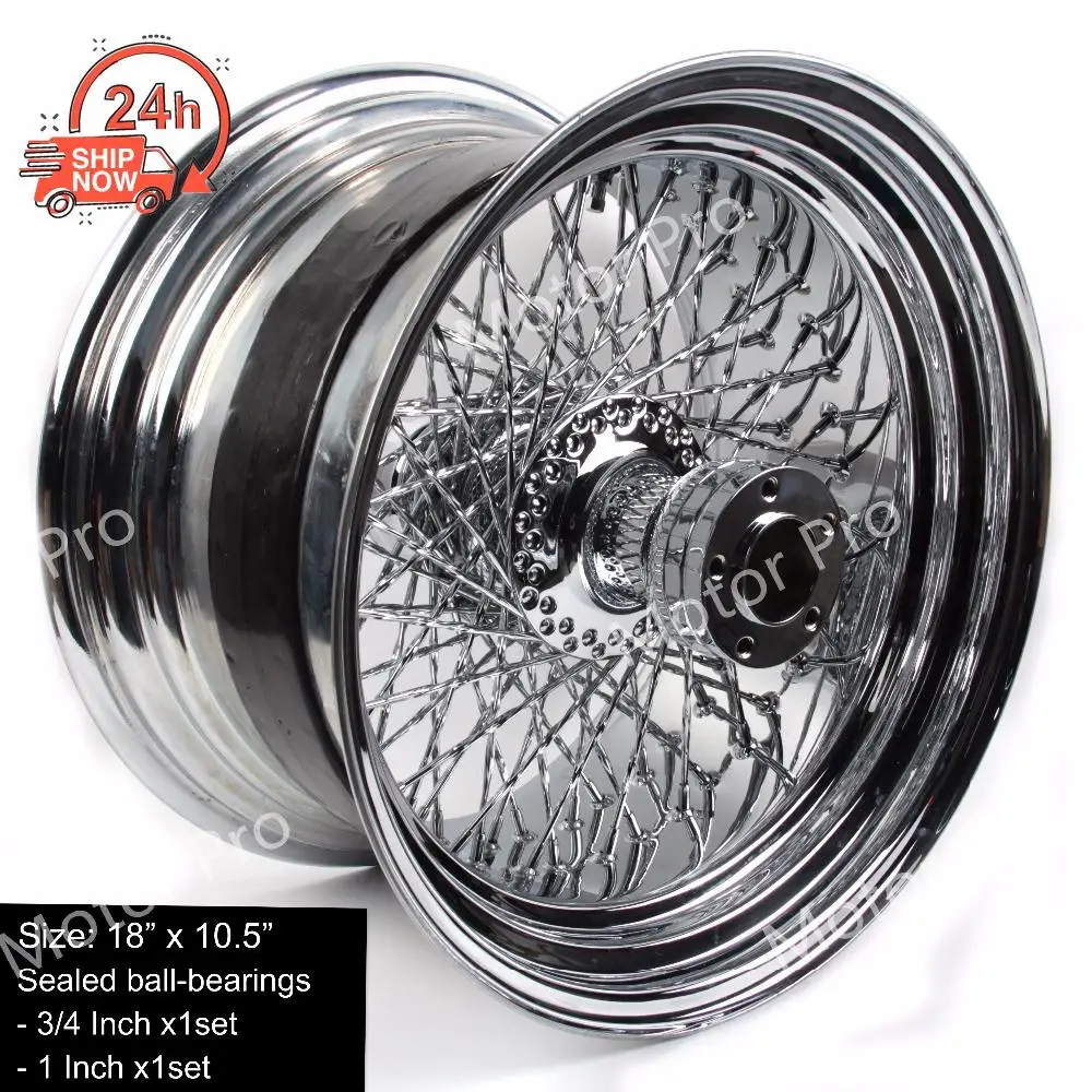 1 PCS FOR Harley Davidson FLSTC FAT BOY Stainless Steel Motorcycle Rear Wheel Rim Chrome Custom conversion