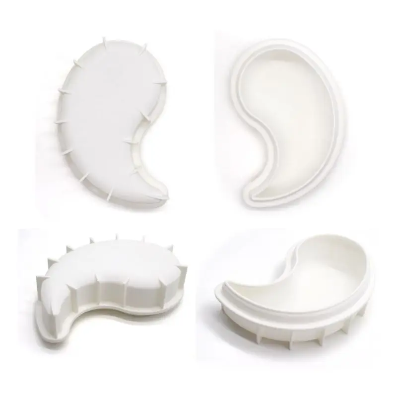 3D YIN YANG Molds Silicone Mold Decorating Mold Icing Candy Sugar Gum Paste Moulds Cake Craft Baking Moulds