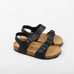 Chaussures décontractées en cuir souple pour enfants, sandales unisexes pour tout-petits, garçons et filles, été, 1, 3, 4, 6 ans