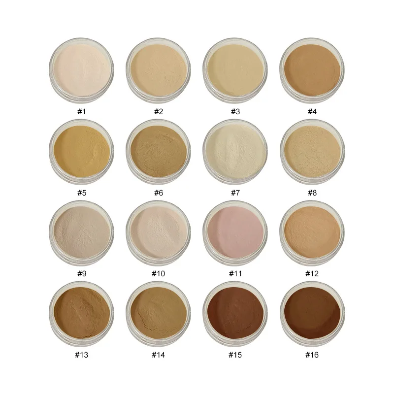 Private Label Face Makeup Setting Powder Make Your Own Brand Cosmetics 16 Colors Loose Bronzer Gray Contour Powder Wholesale