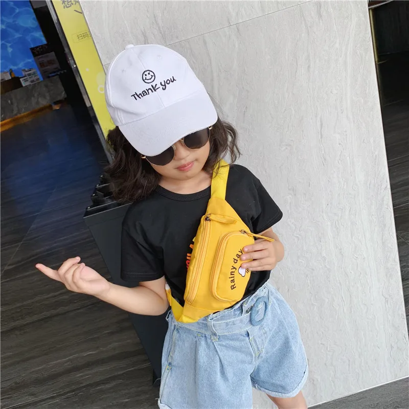 Children\'s waist bag child yellow mini Messenger bag fashion young boys girls student\'s pockets on belt banana bag personalized