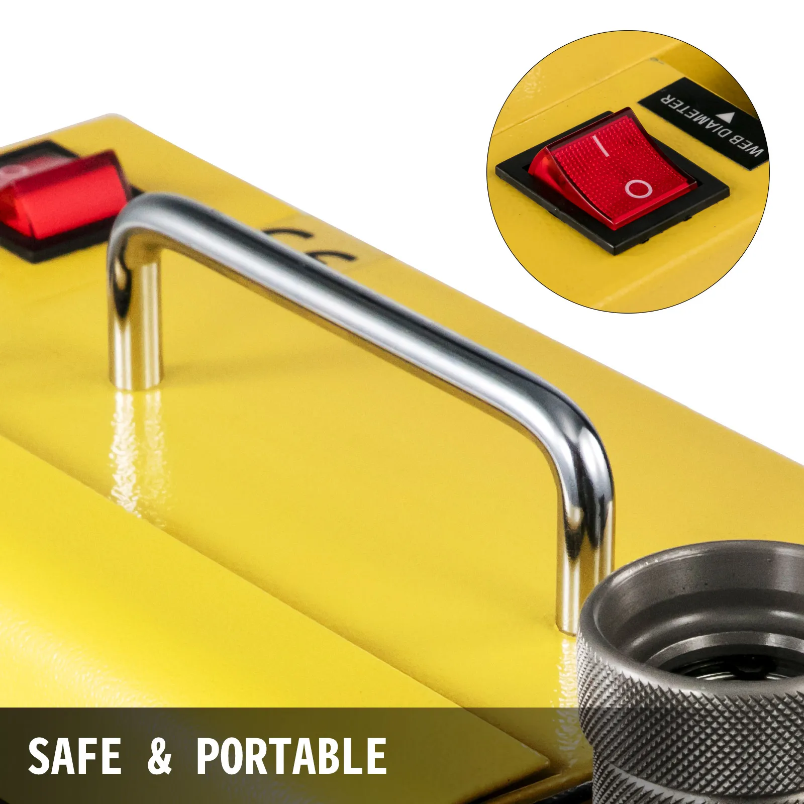 VEVOR Macchina per Affilare Velocità da 4400RPM MR-13A Affilatrice per Smerigliatrice Colore Giallo Nero 3-13mm e 3-20mm120W Affilatoio per Punte da Trapano
