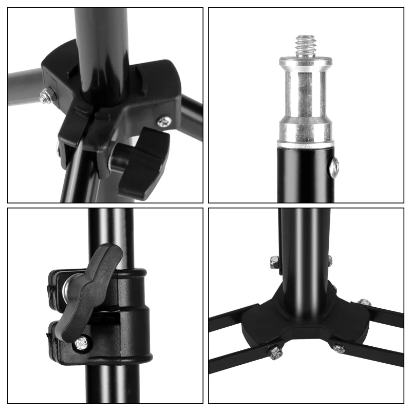 2m 170/150/55cm Selfie Tripods Aluminum Light Stand For Phone Stand Mount Digital Camera Tripod With Clip Bluetooth Controller