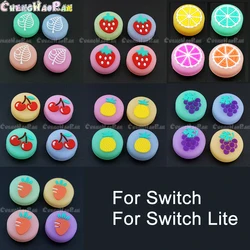 4pcs Cherry Strawberry Fruit Jelly Thumb Stick Grip Cap Joystick Cover For  Switch Lite Joy-con Controller Thumbstick CAP