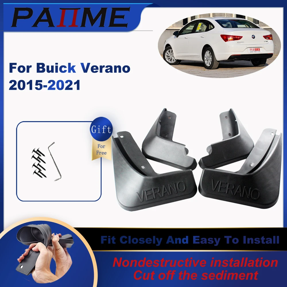 Automotive MudFlaps For BUICK VERANO 2015-2021 4pcs/Set Molded Splash Guards Front Rear Mud Flap Mudguards Fender YC102071