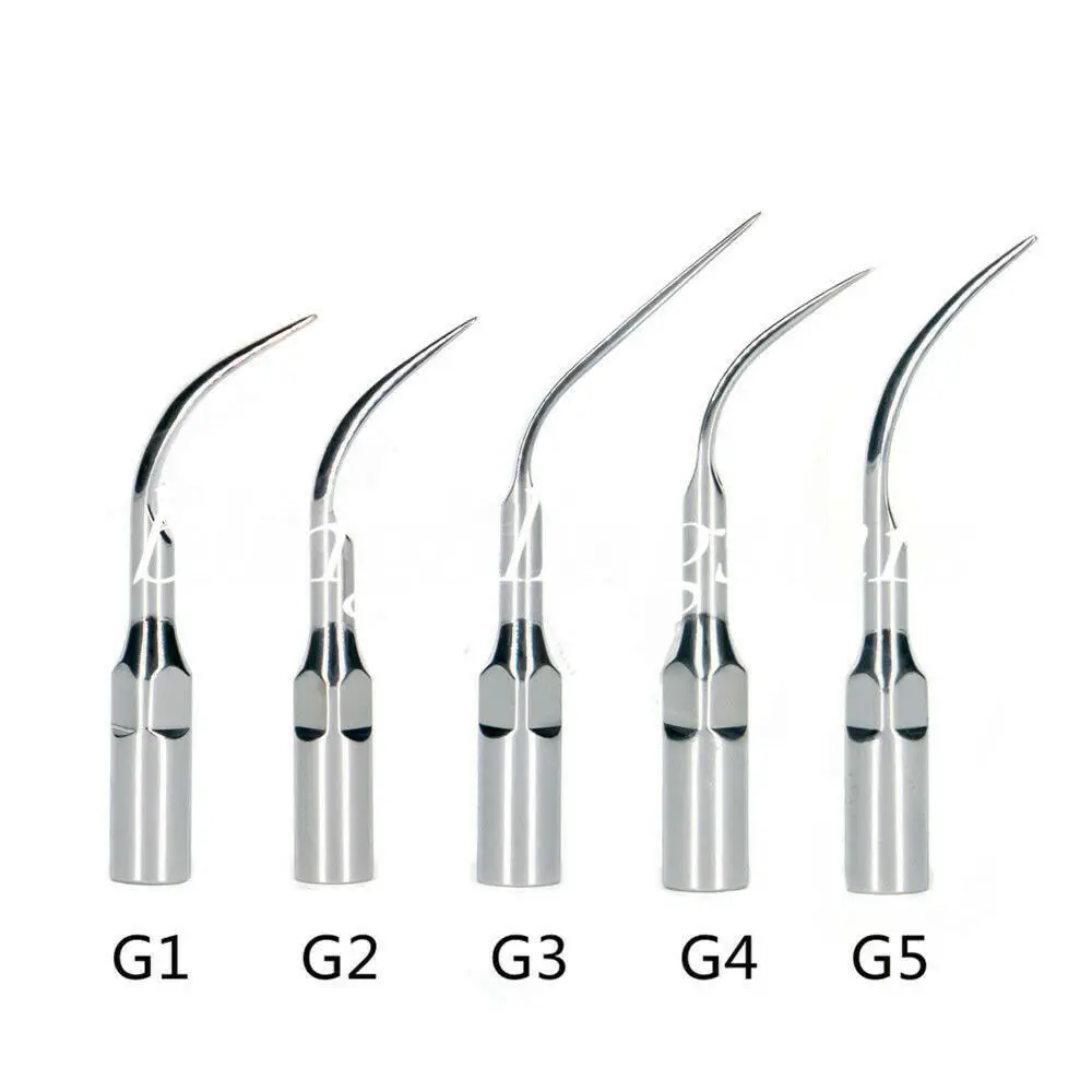 

5pc Dental Ultrasonic Scaler Scaling Perio Tip G1 G2 G3 G4 G5 For EMS WOODPECKER