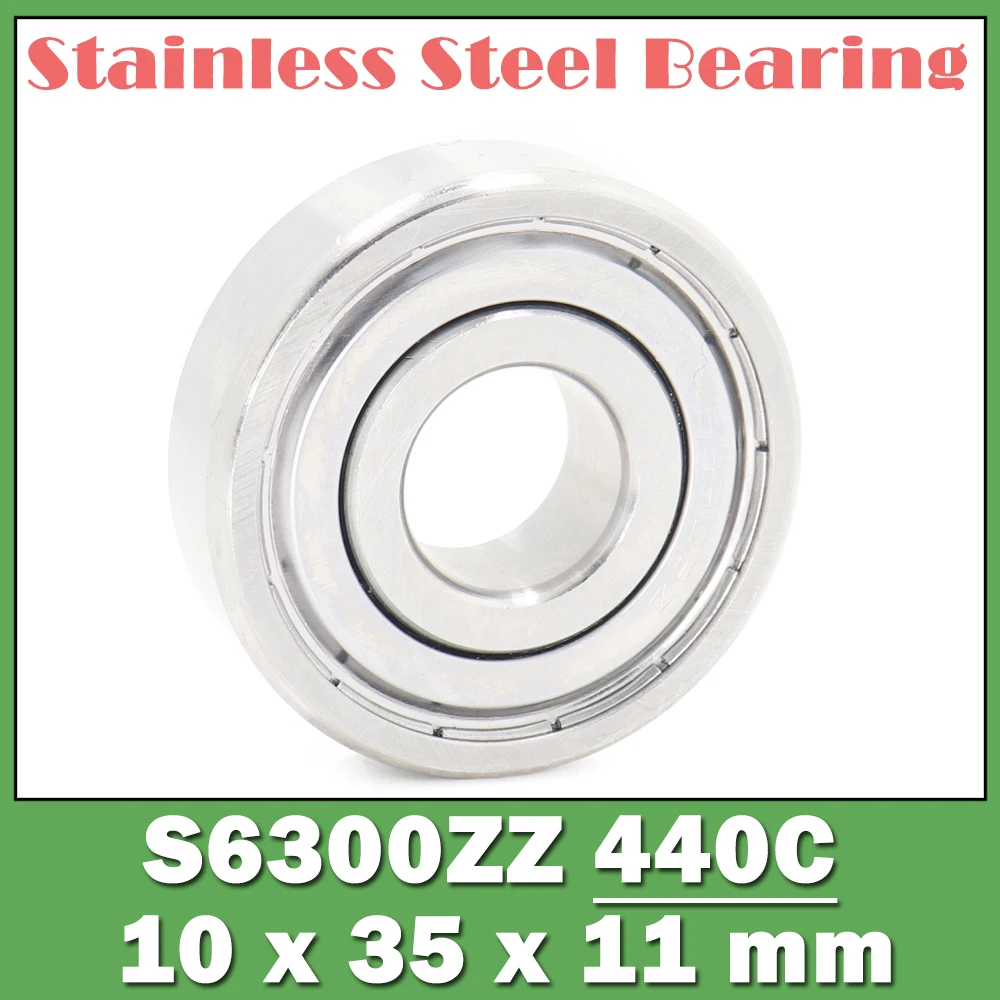 

S6300ZZ Bearing 10*35*11 mm ( 10 PCS ) S6300 Z ZZ S 6300 440C Stainless Steel S6300Z Ball Bearings