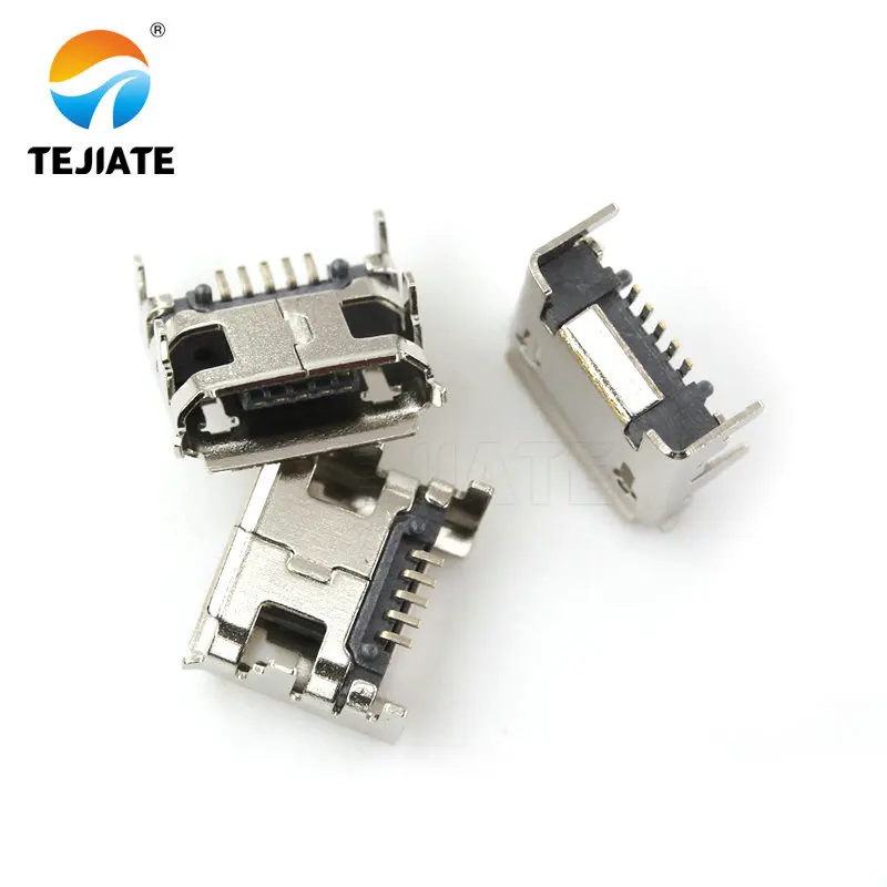 Bộ 50 Micro-USB Ổ Cắm MK5P Nữ-Ổ Cắm/Nam-Cắm Paster/Thẳng-Lắp Loại cắm Giao Diện