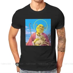 Saviour Newest TShirts Shrek Donkey Princess Fiona Blind Mouse Fairy Tale Movie Male Style Fabric Streetwear T Shirt O Neck