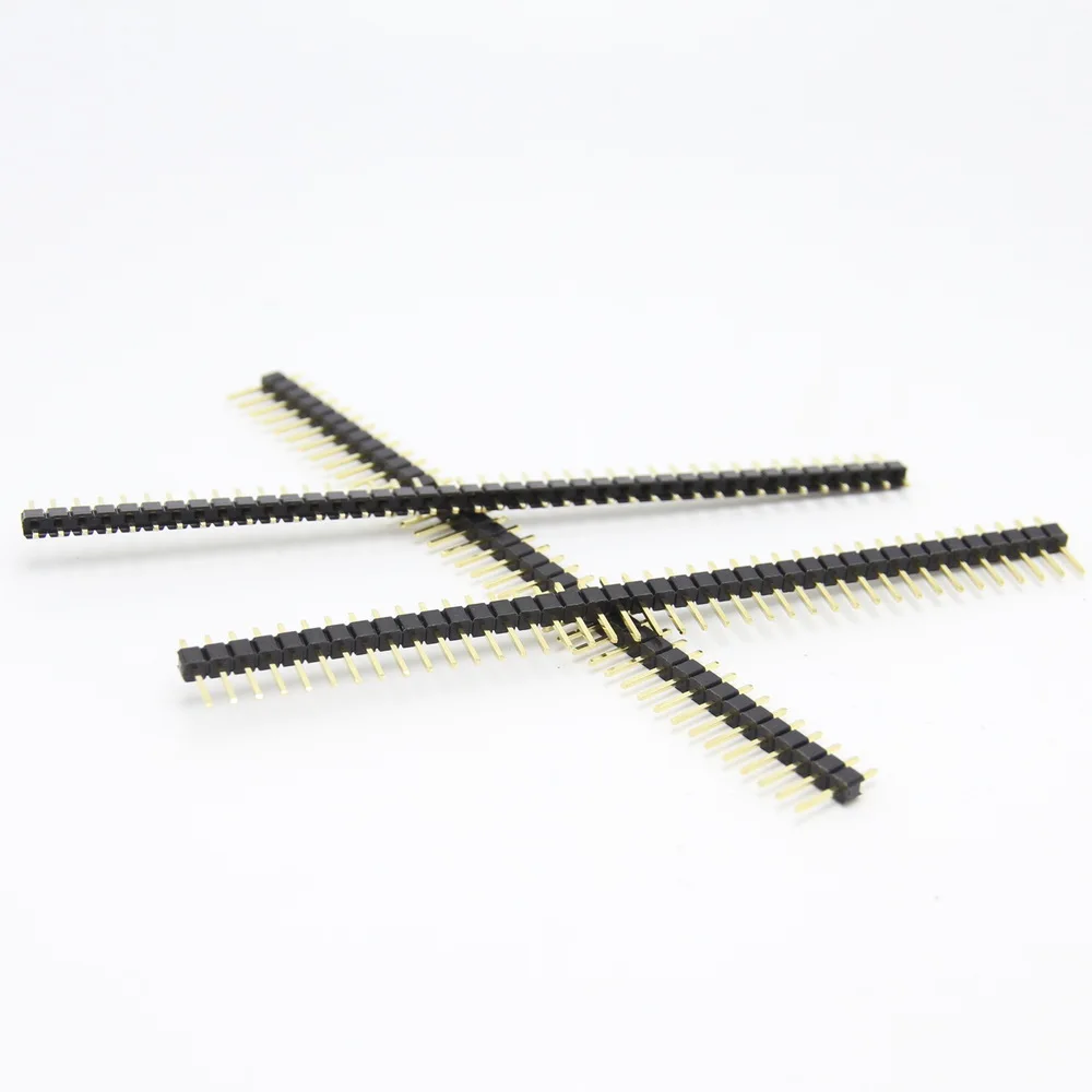 Gold-plated copper 20PCS 40Pins 2.54mm Single Row Straight Male Pin Header Strip For PCB 20pcs/lot