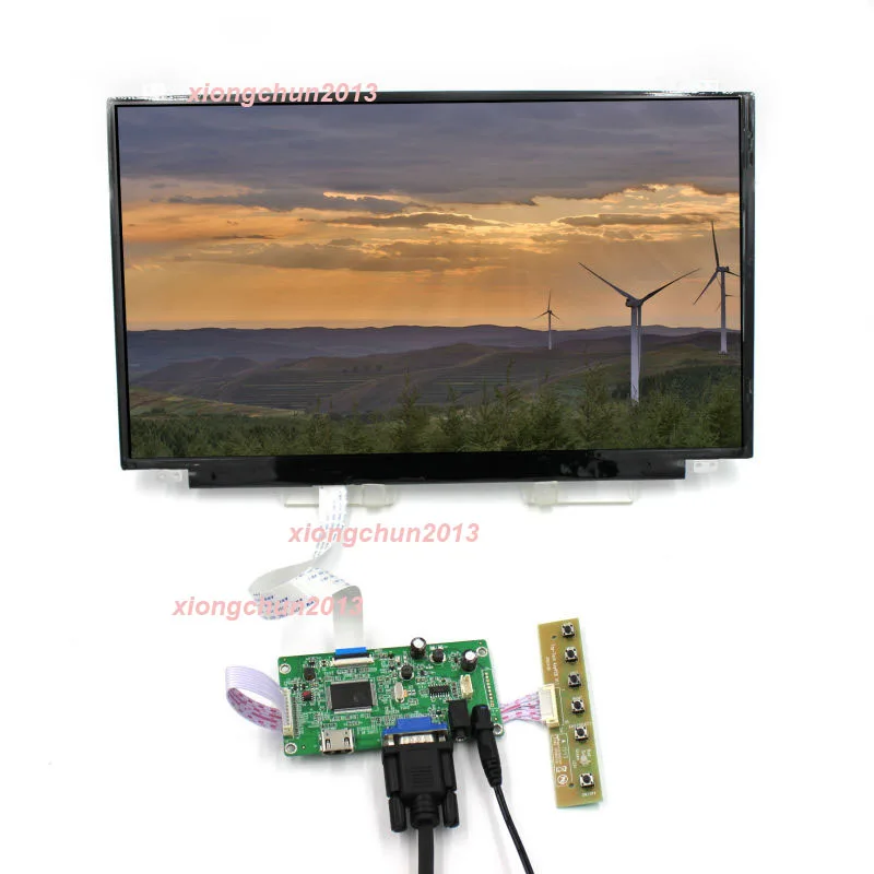 Imagem -03 - Kit de Placa Controlador para N140hca-eac N140hca 14 Tela 1920*1080 Vga Edp Lcd Led Faça Você Mesmo Painel Cabo dc Entrada de Áudio Hdmi-compatível