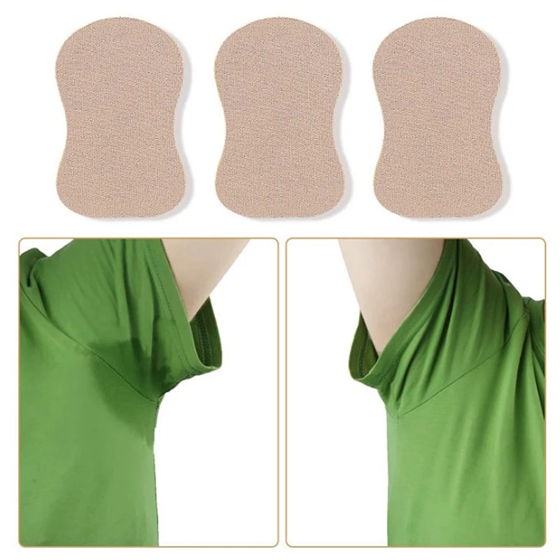 Anti Sweat Armpit Absorbent Pads Summer Deodorants Armpit Absorbent Pad Sticker Underarm Sweat Pads for Clothing T-Shirt Random