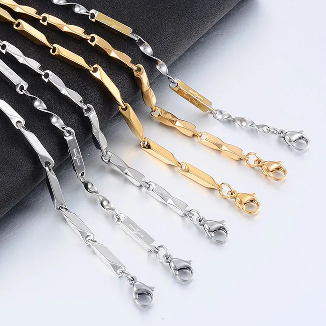 Edelstahl Herren Byzantinische Kette Hip-Hop Mode-Stil Modeschmuck – Detail 7
