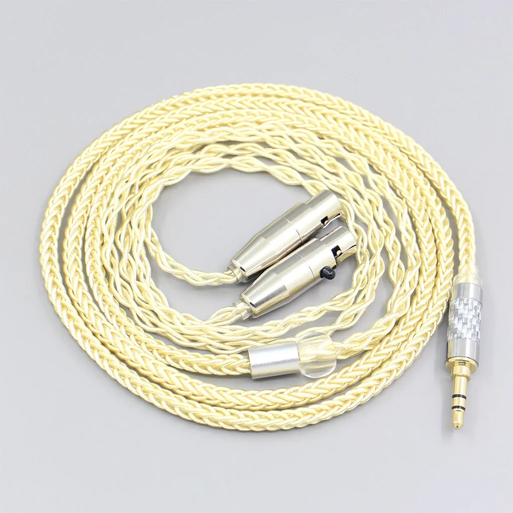 8 Core Gold Plated + Palladium Silver OCC alloy Cable For Audeze LCD-3 LCD-2 LCD-X LCD-XC LCD-4z LCD-MX4 LCD-GX Headset LN007637