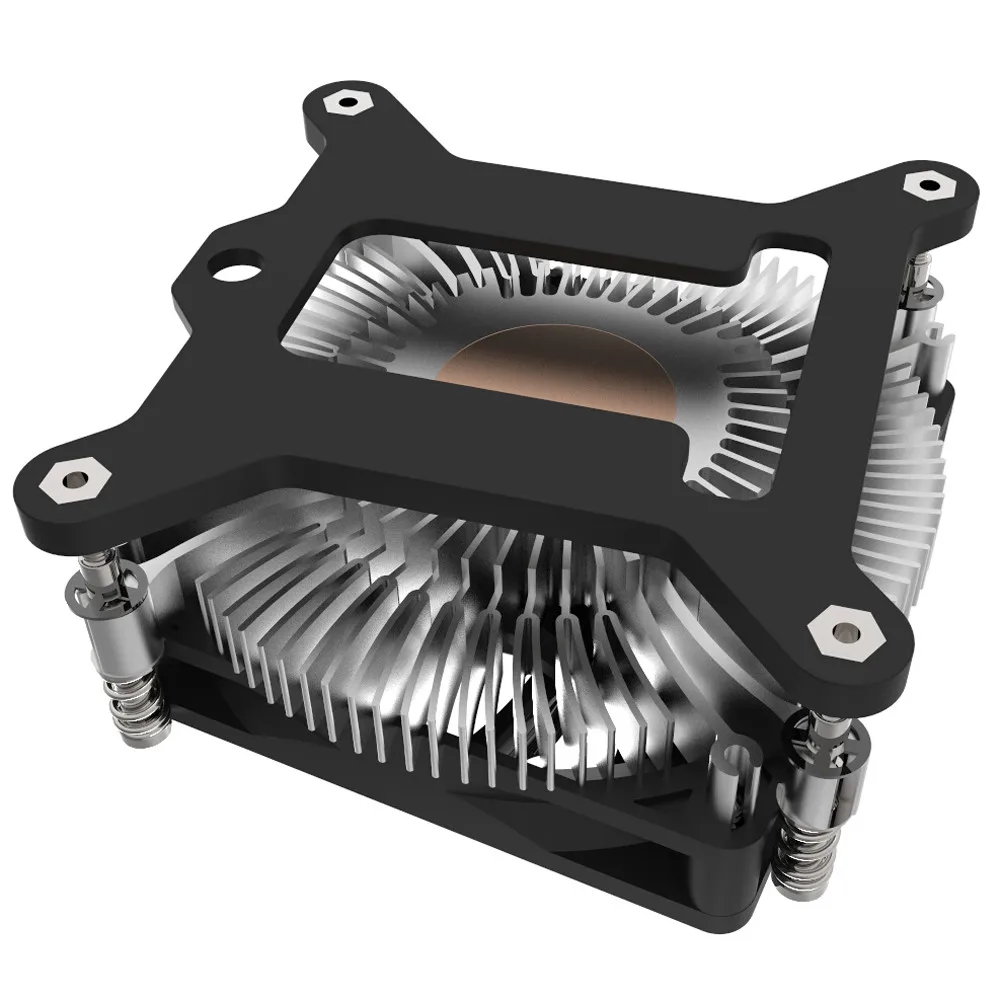 1U Server CPU Cooler Cooling Fan Copper + Aluminum Radiator for Intel LGA 1150 1151 1155 1156