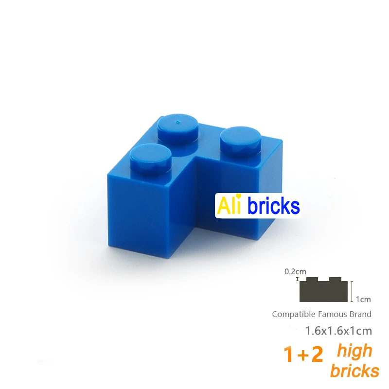 15pcs DIY Building Blocks Thick Figures Bricks 1+2 Dots Educational Creative Size Compatible With 2357 Plastic Toys for Children