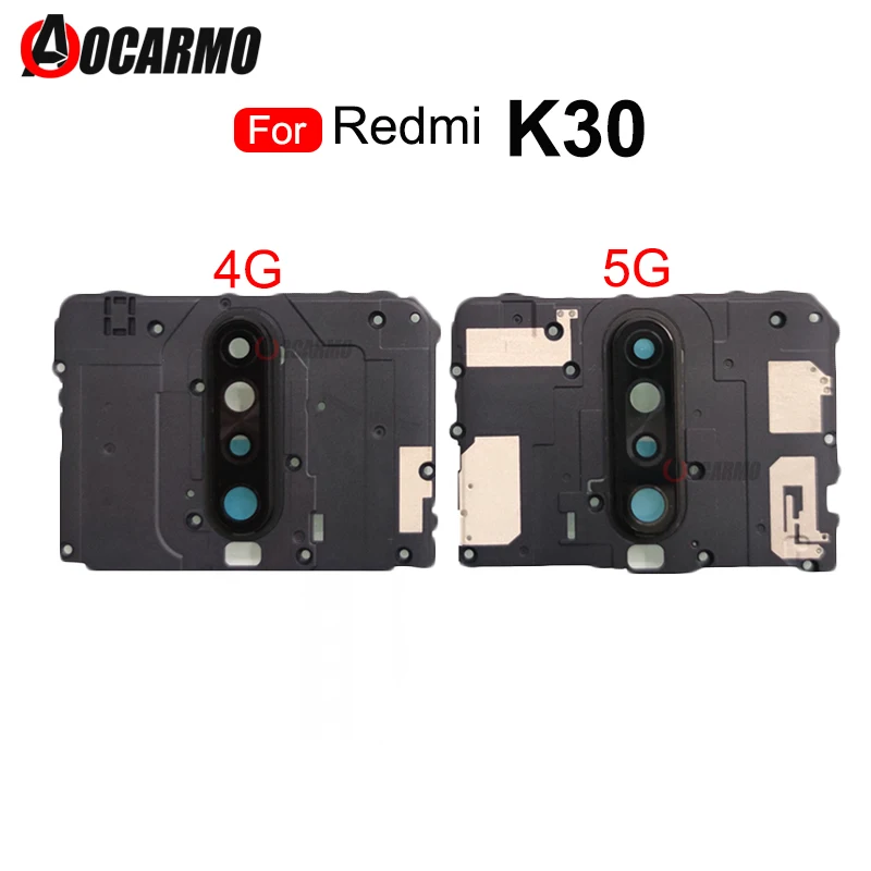 1Pcs For Xiaomi Redmi K30 4G 5G Motherboard Main Board Cover Signal Cover + Camera Lens With Frame Repair Replacement Parts