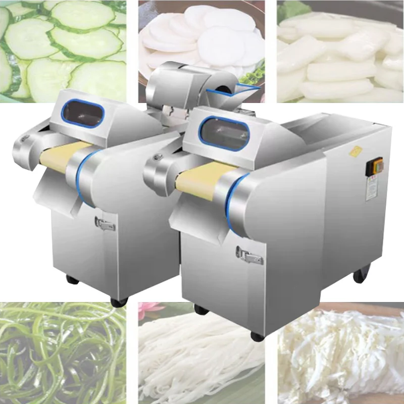 

Electric Vegetable Cutting Machine Cutter Slicer Cabbage Chilli Potato Onion Slice Strip Dice Cutting Machine