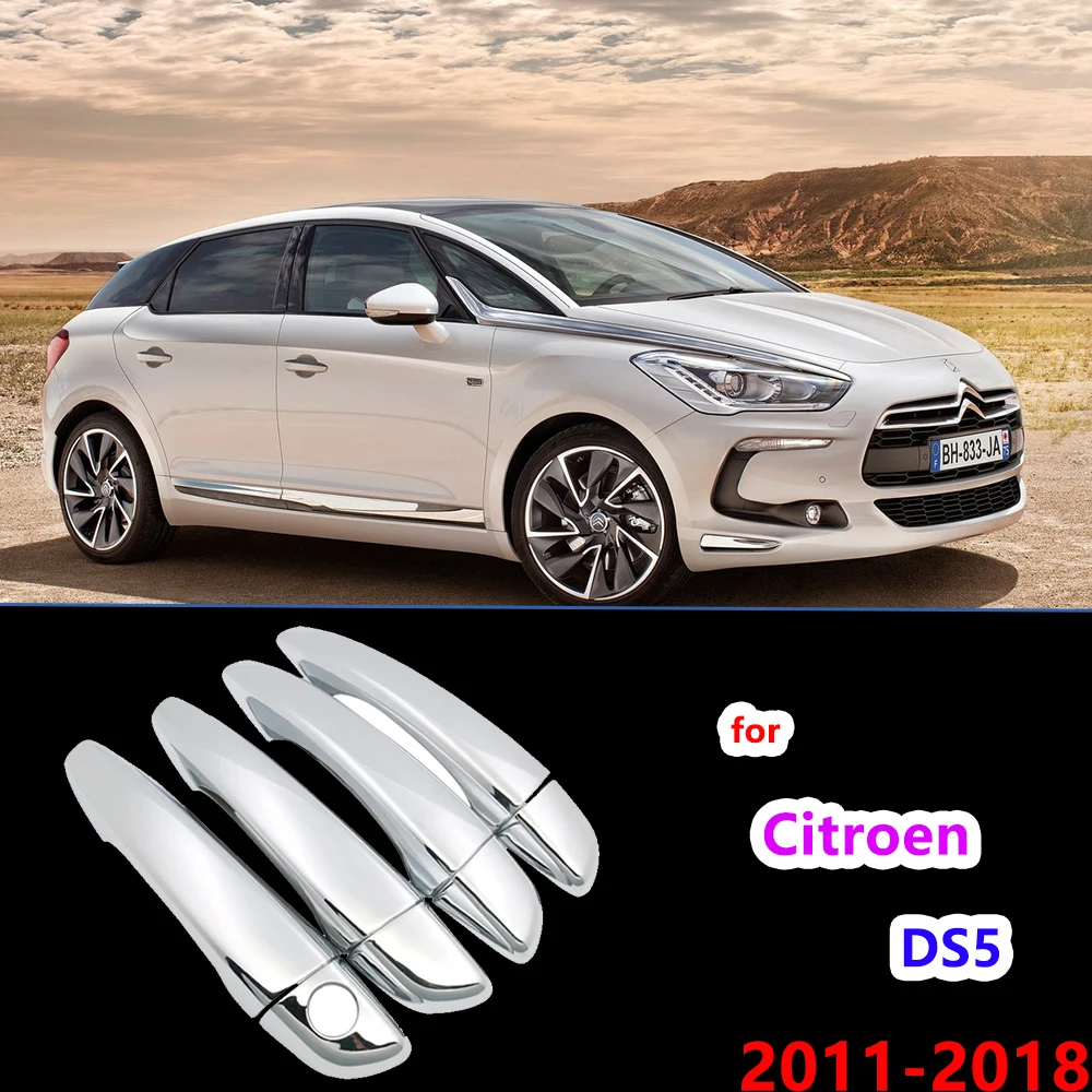 

Роскошная хромированная накладка на дверную ручку, отделка для Citroen DS5 2011 ~ 2018, аксессуары, наклейки, стильные внешние 2012 2013 2015 2014