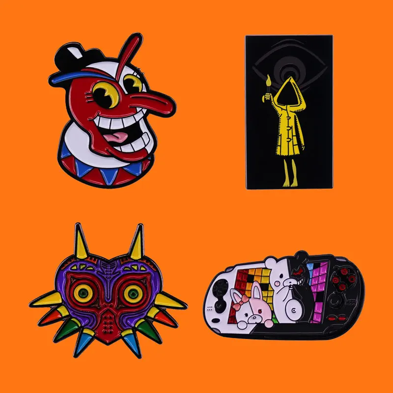 Adventure Game Metal Cartoon Badges Cute Children Fashion Boutique Gift Enamel Pins Backpack Hat Bag Decorate Brooch