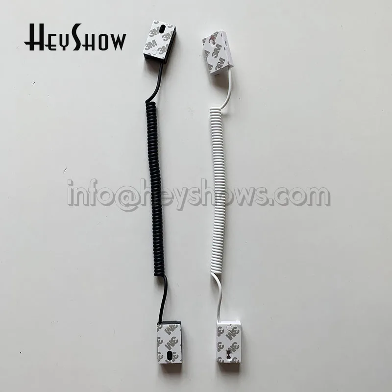 10Pcs/Lot Square Anti-Theft Phone Stand with Retractable Spring Pull Display Mobile Security Holder with Side Opening for Ties