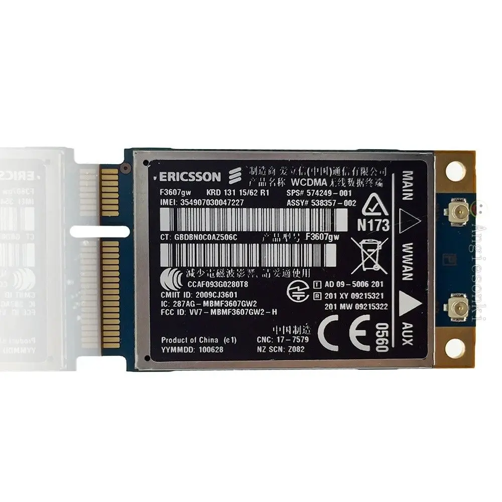 

Unlocked Ericsson F3607GW sps 574249-001 Wireless 3G WCDMA HSDPA Mini PCI-E card for H P 2540P 8640 8540W 8440P EliteBook 8740w