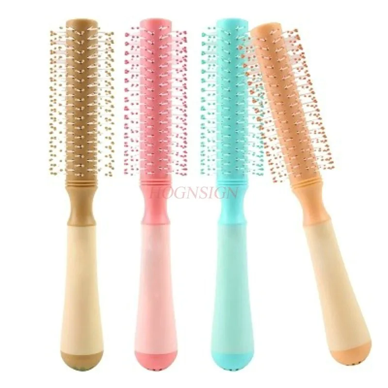 volumizer hair comb Round Roller Comb Hair Volume Combs Curling Special Hairbrush Pear Flower Buckle Shape Straight Massage Men