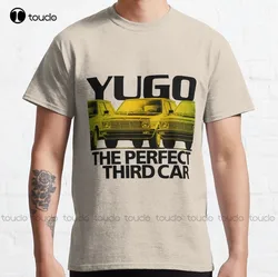 New Yu.go Classic 45 Zastava Yugoslavia Lada T-Shirt Cotton Tee Shirt