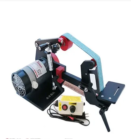 Mini DIY belt sander  desktop multifunctional belt conveyor belt conveyor sander 220V 0-32m / s (660 * 25)