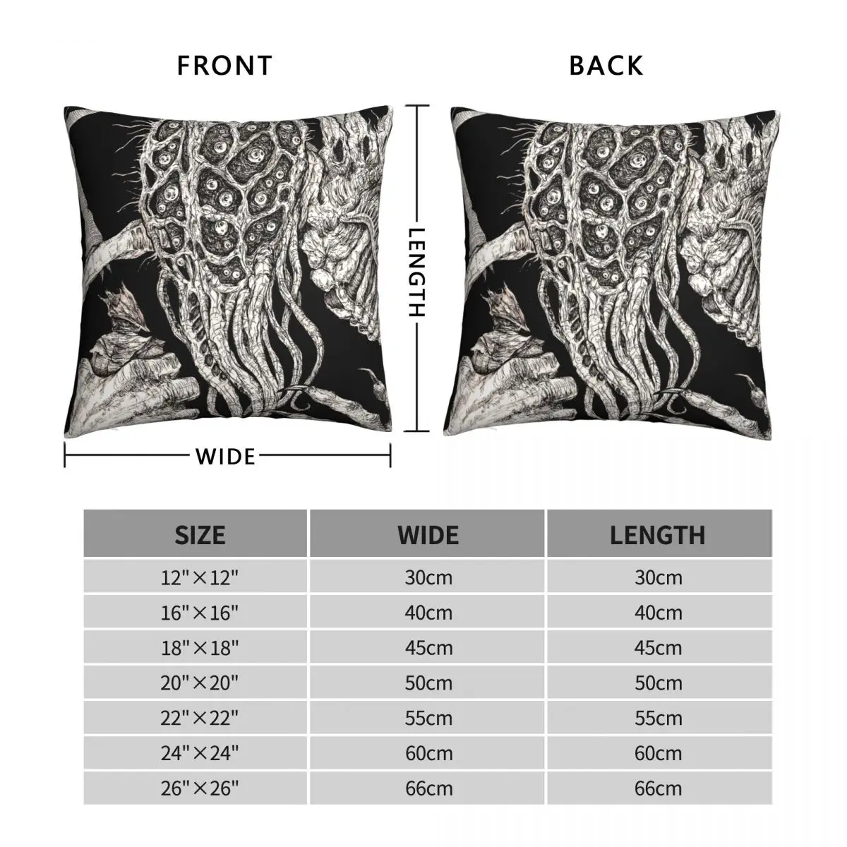 Amygdala Bloodborne Pillowcase Polyester Linen Velvet Printed Zip Decor Sofa Seater Cushion Case