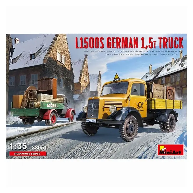 

MiniArt 38051 1/35 "L1500S немецкий грузовик 1,5 т" - комплект масштабной модели