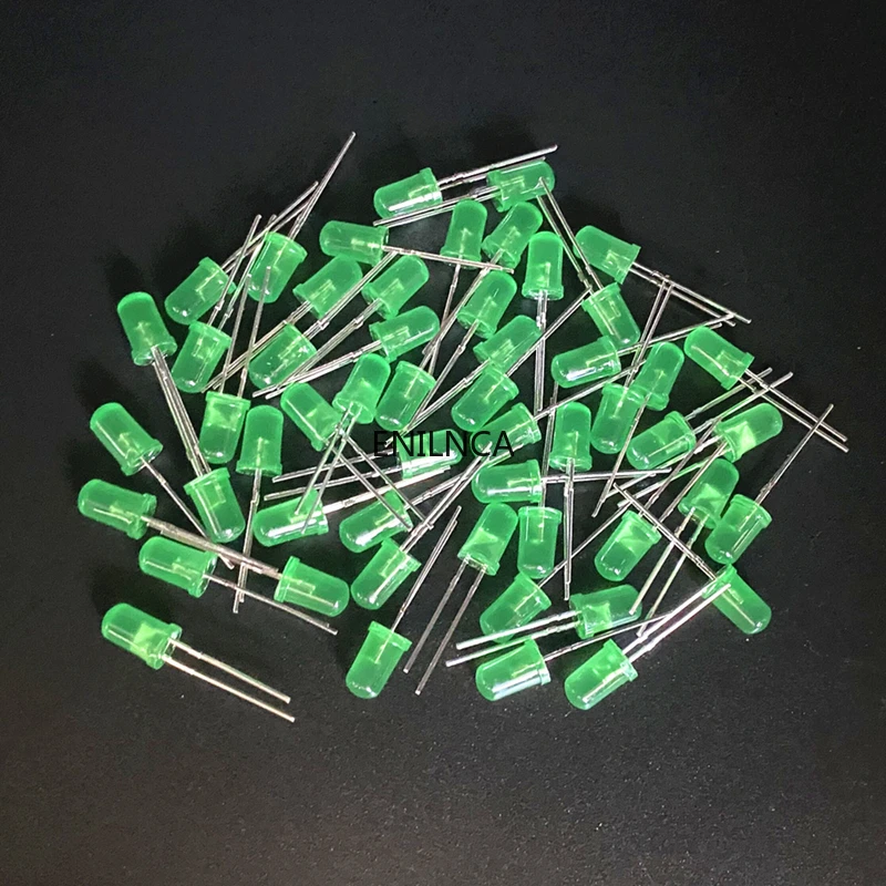 100pcs 5mm LED Diode 5 Mm Assorted Kit White Green Red Blue Yellow Orange Pink Purple Warm White DIY Light Emitting Diode