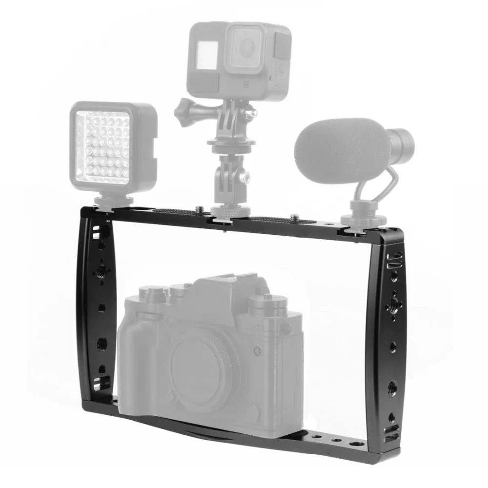Handheld Griff Stabilisator Living Vlog Kamera Käfig Telefon Video Rig Halterung für Dji Osmo Action/Yi/Eken für Gopro 13 12 Filmemachen – Detail 5