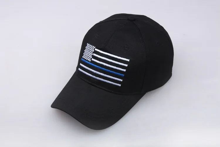 American Flag Thin Blue Line Flag Tactical Hats  Men Women Snapback Hat Police Law Enforcement Back The Blue Baseball Cap