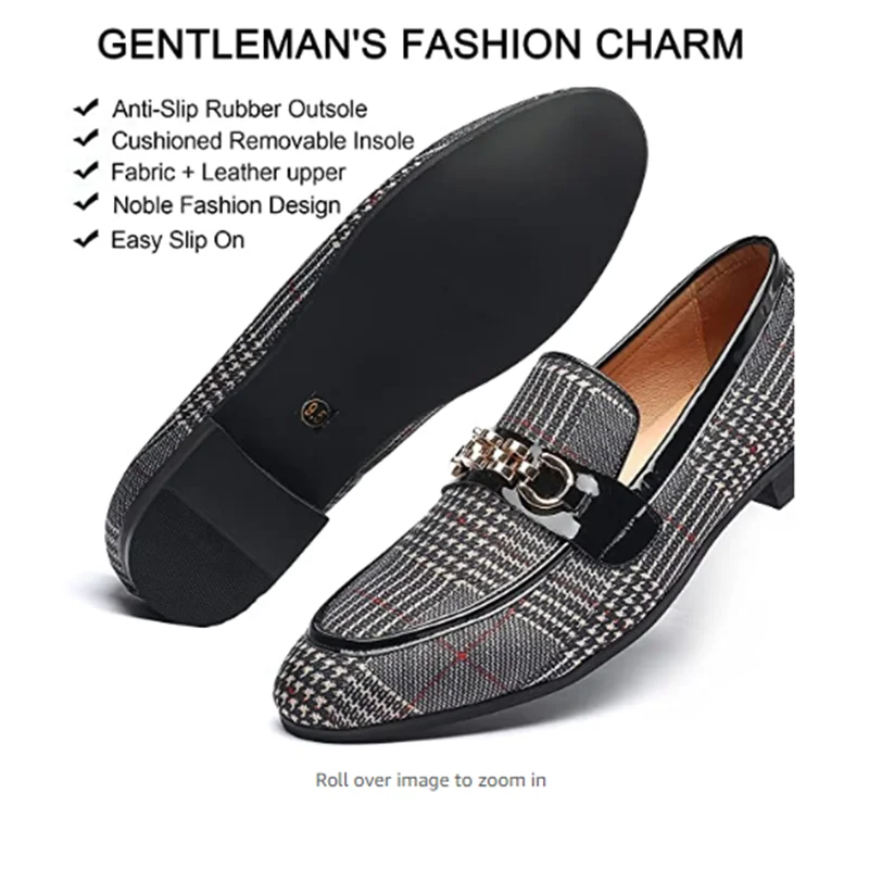 Men Casual Shoes Brand Leather Slip on Loafers Wedding Party Men\'s Dress Shoes