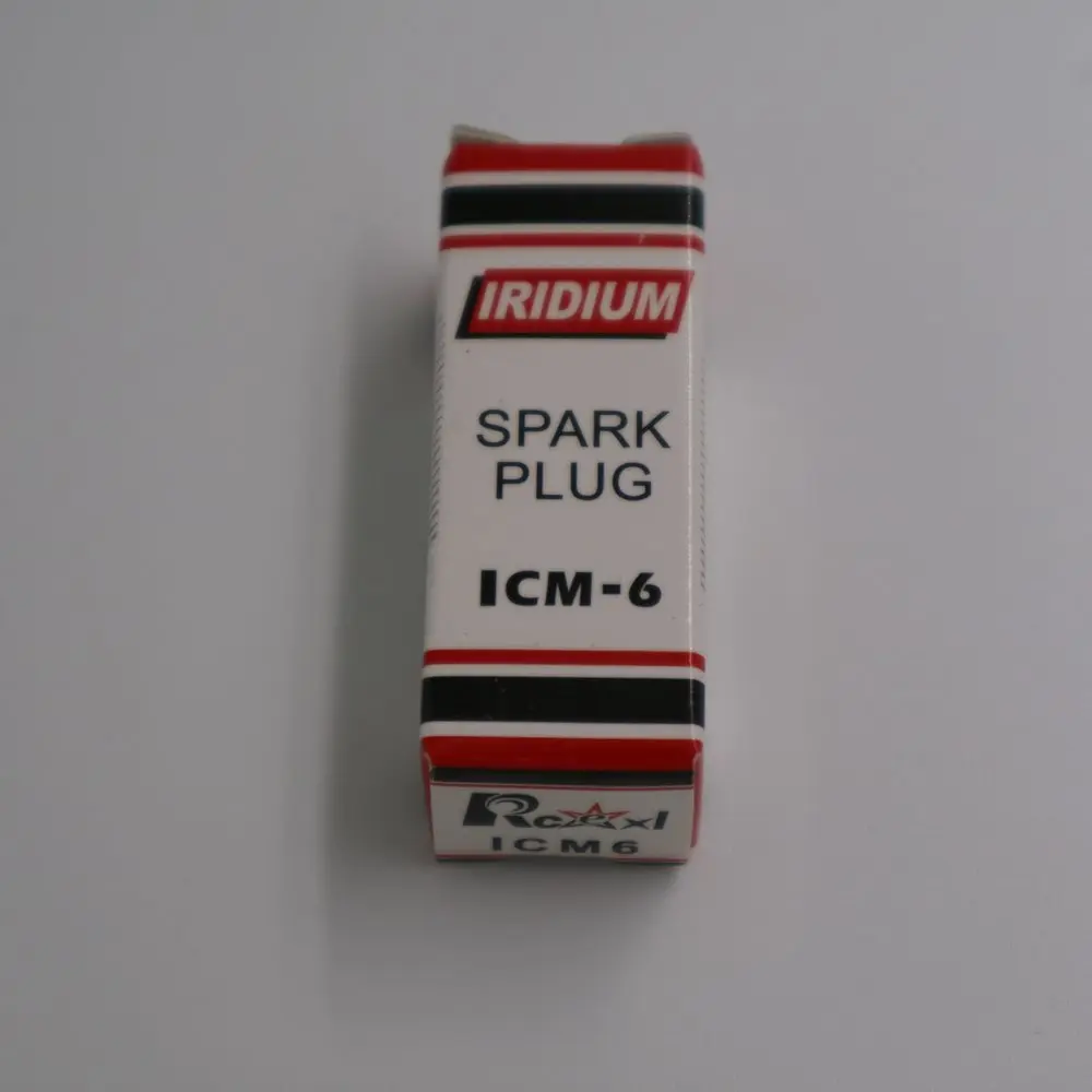 Rcexl ICM6 CM6-10mm Iridium Spark Plug for Gas Engine DLE20/20RA/30/RA/40/55/55RA/60, DLE111, DLA56, DLA32, DLA112, EME55