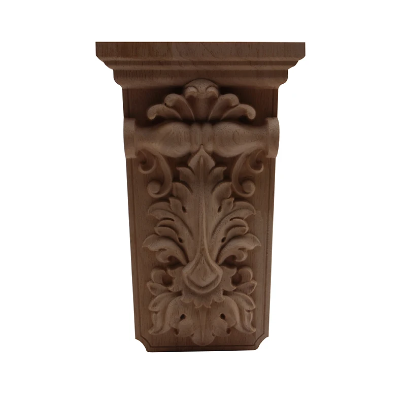 Wood Applique Stigma Wood Decal Decoration Natural Large Long Rubber Wood  Home Decoration Pillars  Accessories Feet Cabinet NEW