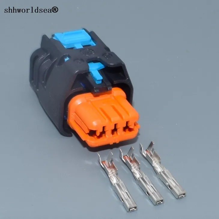 

Shhworldsea 3 pin car plastic housing plug auto wiring harness cable auto connector female auto electrical accessories 13847082