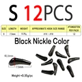 12 piezas Negro S