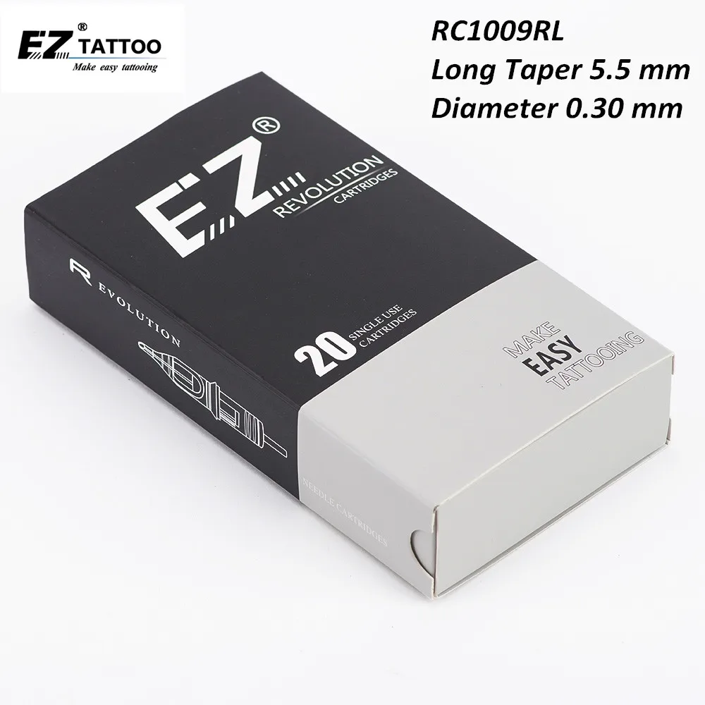 

RC1009RL EZ Revolution Tattoo Cartridge #10 (0.30 mm) Round Liner Needles for Tattoo & Permanent Makeup Rotary Machines