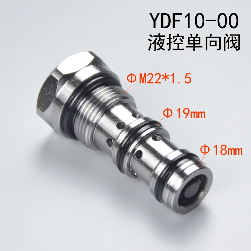 Threaded Cartridge Hydraulic Control One-way Valve YDF10-00 Excavator Hydraulics Hydraulic Operated Check Valves ( Poppet-type)