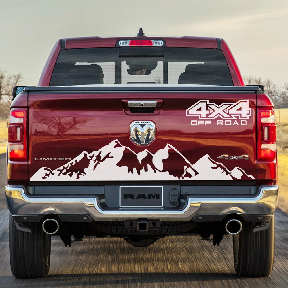 Car Sticker 4X4 Off Road Graphic Vinyl Decal For Ford Ranger Raptor Pickup Isuzu Dma Nissan NAVARA Toyota Hilux Auto Accessories