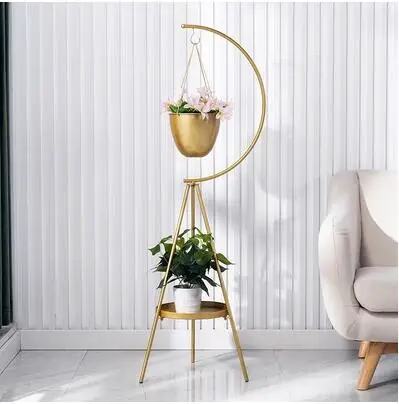 

Nordic florist flower shelf bedroom living room floor to the floor flower shelf corner balcony contracted green plant pot