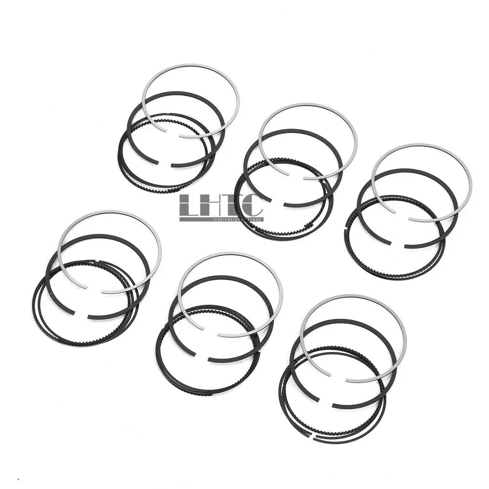 6x Piston Rings Set Φ88mm STD For Mercedes-Benz  C230 C260 C280 CLK280 C300 E230 E280 E300 GLK300 S300 2.5L 3.0L M272 E25 E30