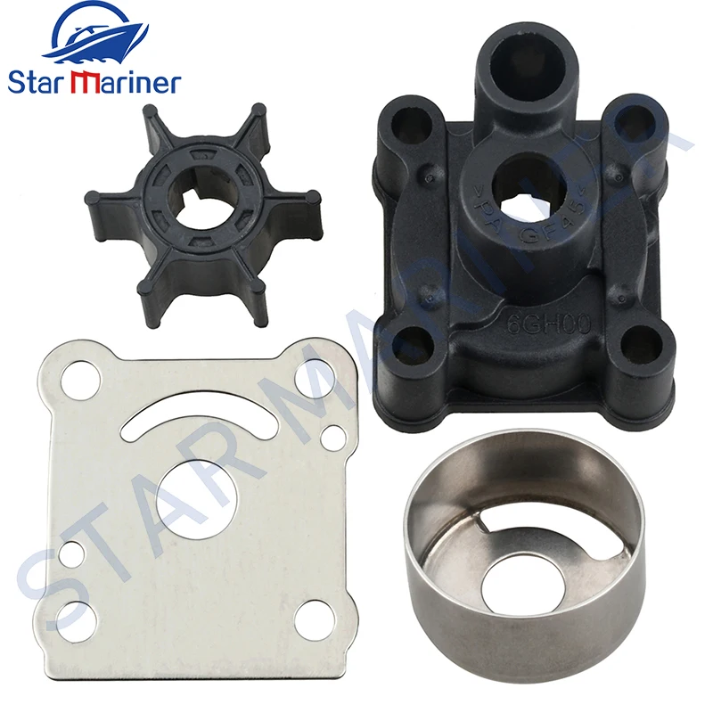 6G1-44311-00 6G1-44322-00 6G1-44323-00 6G1-44352-00 Water Pump Repair Kit For Yamaha Outboard Motor 2T 6HP 8HP Boat Engine Parts